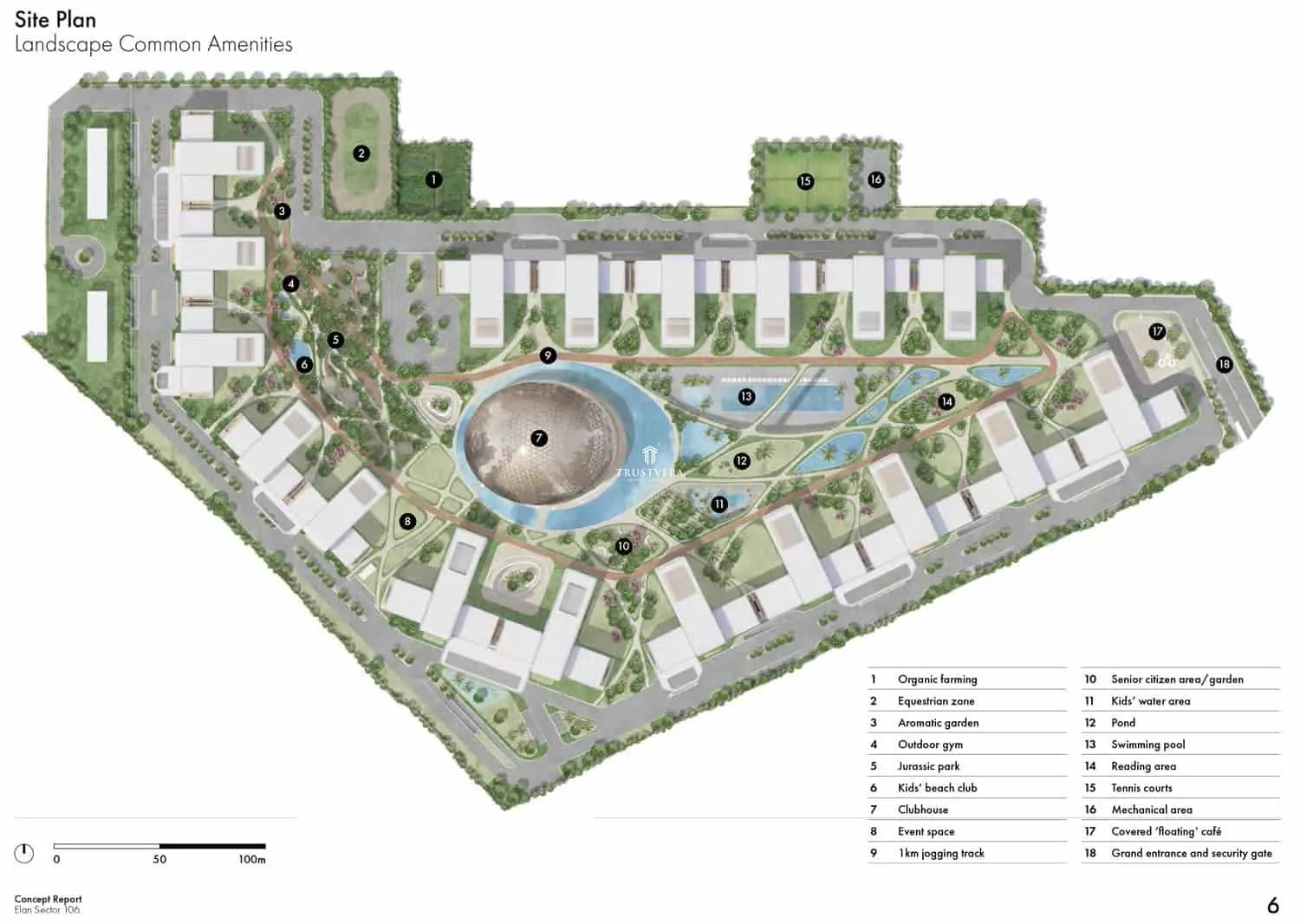 Master plan of The Presidential - Sector 106, Gurgaon | ELAN GROUP
